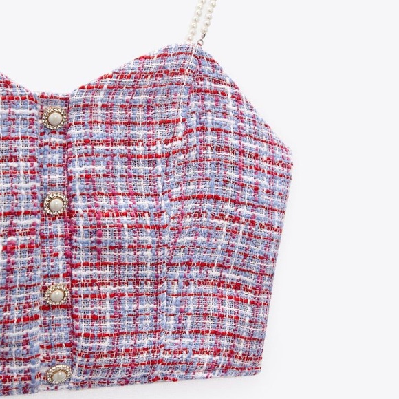 Zara Pearl Crop Top - Picture 6 of 7